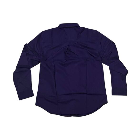 Ruisin Purple Men’s Long Sleeve Button Down T-shirt Size Medium - Picture 5 of 6